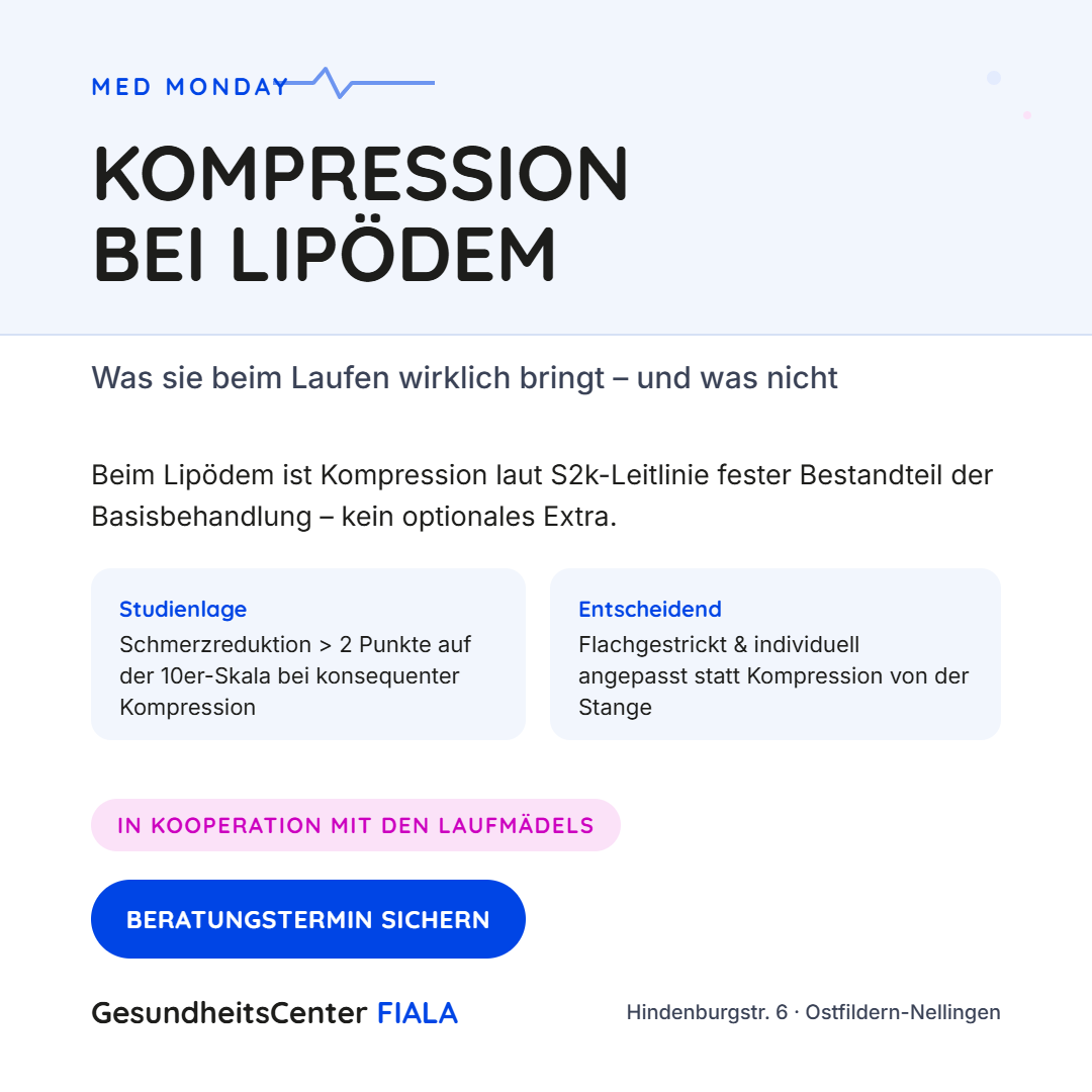 Kompression bei Lipödem: Was sie beim Laufen wirklich bringt (und was nicht)